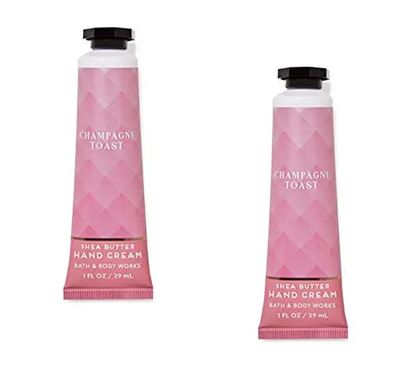 Bath &amp; Body Works Shea Butter Hand Cream Travel Size1.0 Fluid Ounce, 2-Pack (Champagne Toast)
