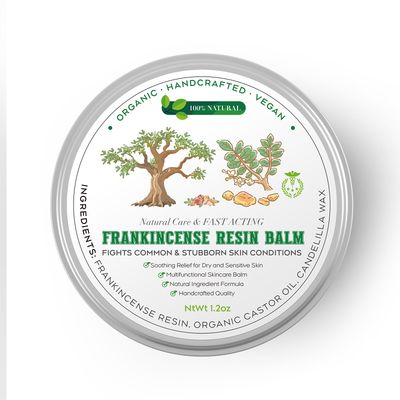 Peralpow Frankincense Balm | Deep Hydration &amp; Tension Relief Balm for Dry Skin &amp; Feet | Plant-Based Moisturizer with Long-Lasting Comfort | 1.2 oz