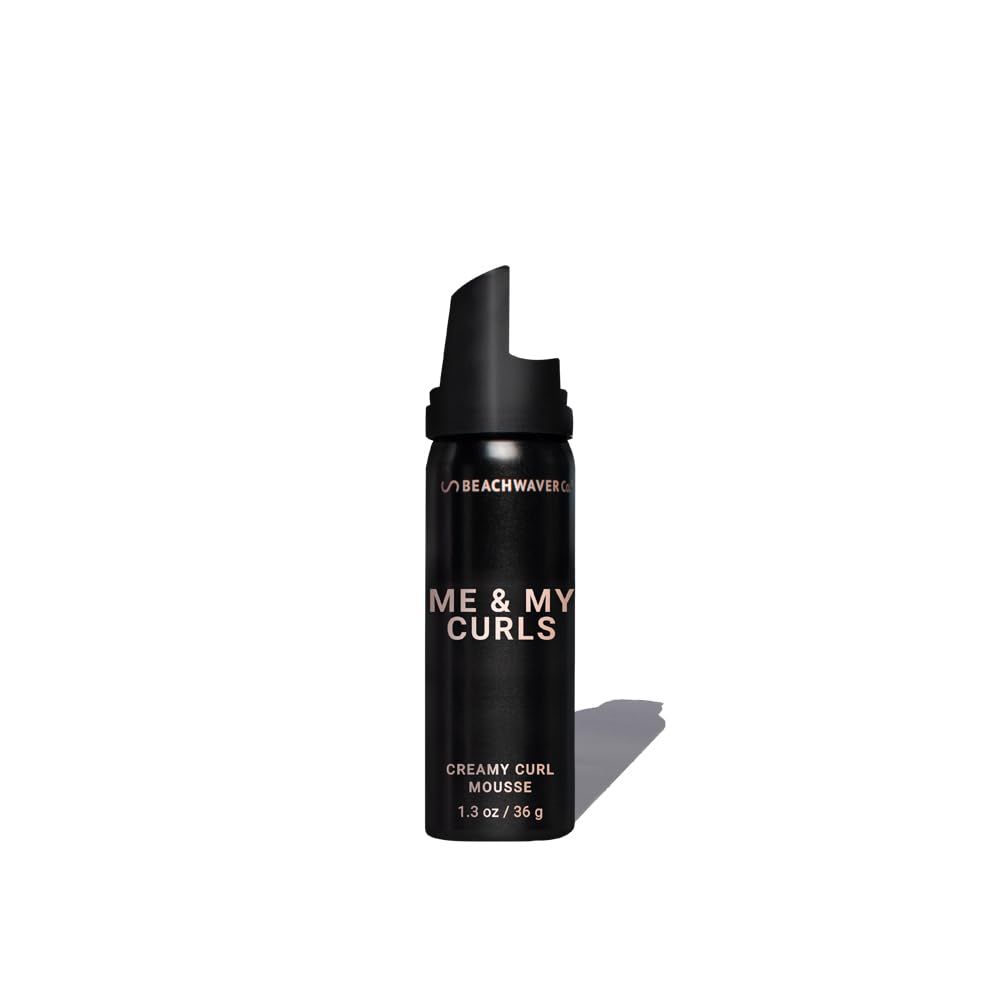 The Beachwaver Co. Me &amp; My Curls Creamy Curl Mousse (Travel Size) - For Curl Shine and Definition - Adds Volume to Hair and Locks in Moisture - Vegan (1.9 Fl Oz)