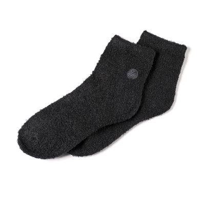 Earth Therapeutics Aloe Vera Socks - Infused with Natural Aloe Vera & Vitamin E - Helps Dry Feet, Cracked Heels, Calluses, Rough Skin, Dead Skin - Use with Your Favorite Lotions - Black