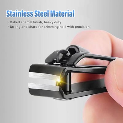 AVERZELLA 10-Pack Toenail Clippers Nail Clippers Bulk Travel Size, Stainless Steel Edgy Nail Clippers Curved Toe Nail &amp; Fingernail Clippers for Men Women Adult Homeless Care Supplies (Black)