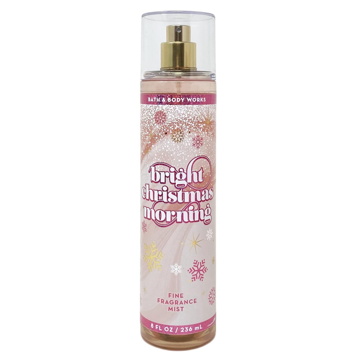 Bath &amp; Body Works Fine Fragrance Body Spray Mist 8 fl oz / 236 mL (Bright Christmas Morning) Packaging Design Varies