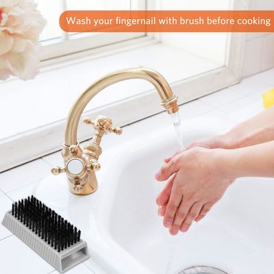 5 Pieces Nail Brush for Cleaning Fingernails Hand Scrub Brushes for Cleaning Fingernail for Men Non Disposable Scrub Brush Heavy Duty Plastic for Hands Nail