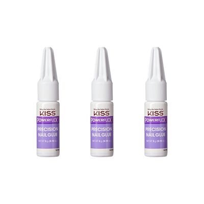 Kiss Powerflex Precision Nail Glue 0.10 Ounce (Pack of 3)