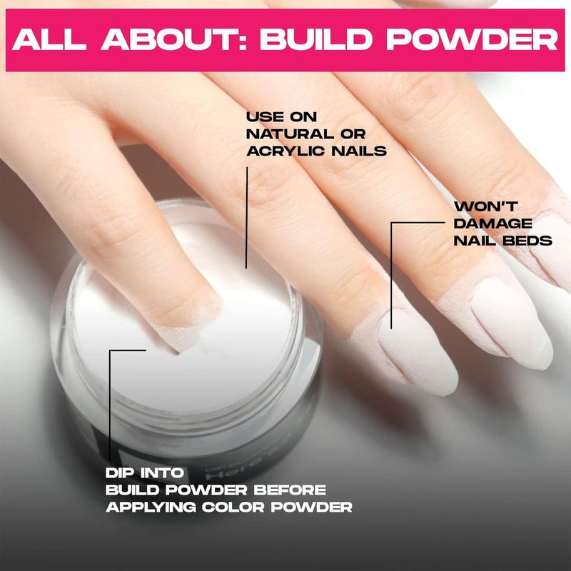 Nailboo PREMIUM Nail Dip Powder, Long-Lasting Dip Nails, Use With Nailboo Essential Liquids &amp; Color Powder, Clear, 0.5 oz (1 Pack)