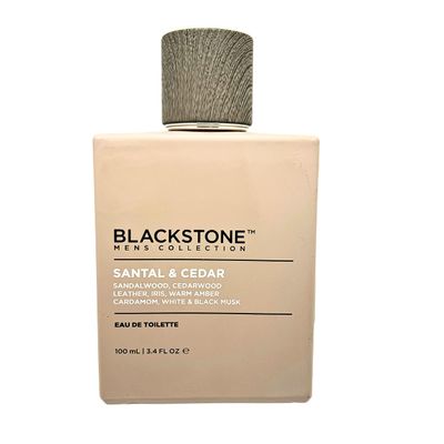 Generic Santal &amp; Cadar Fragrance for Men by Blackstone, 3.4 fl oz, Sandalwood, Cedarwood, Leather, Iris, Warm Amber Cardamom, White &amp; Black Musk