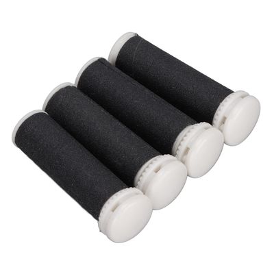 4 Replacement Roller Electric Foot File Grinder Replacement Head for Pedicure, 5X Super Coarse and 5X Regular Coarse