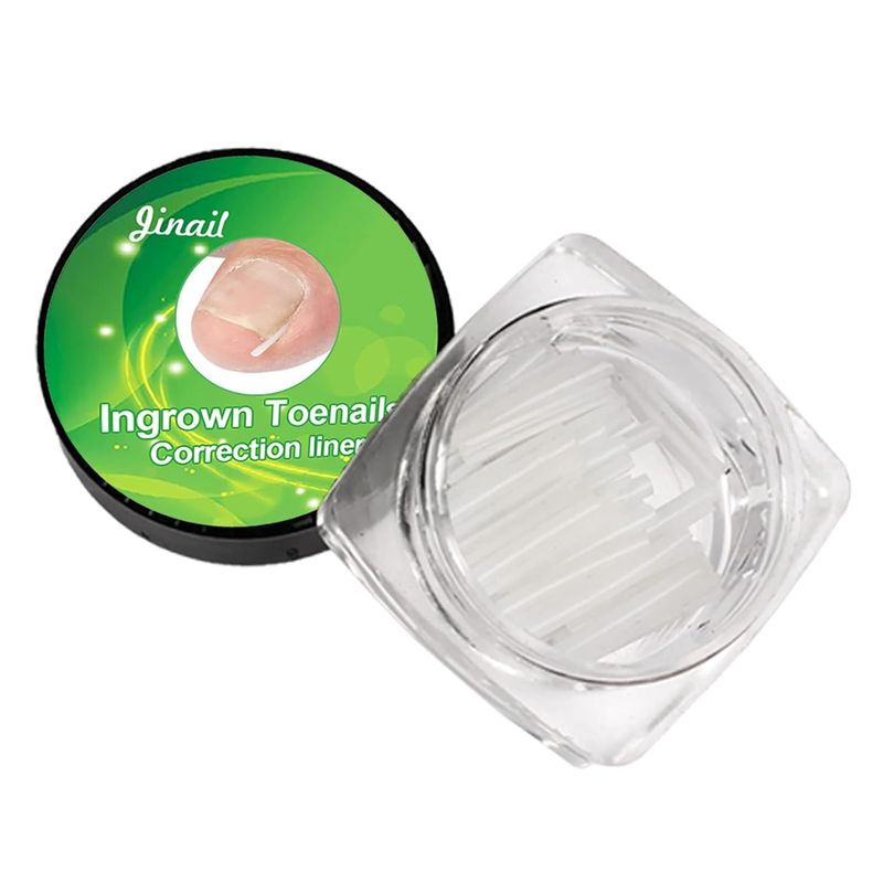 10 Pcs Ingrown Toenail Correction Strips Brace Kit, Ingrown Toenail Corrector Straightener Strips Recover Clips Toenails Thick Pedicure Tool Toenail Straightener Strip for Men Women Foot Care Tool Gr