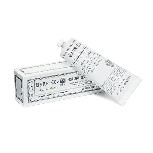 BARR-CO. Hand Cream Original Scent, Tranquil Milky Scent with Oat, Vanilla &amp; Vetiver, Hand Cream for Dry &amp; Cracked Hands, Shea Butter Cream, 3.4 fl oz