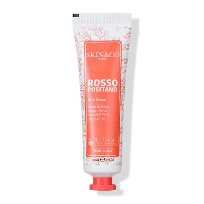 SKIN&amp;CO Roma Rosso Positano Hand Cream - Notes of Sweet Ginger, Amalfi Lemon and Wild Mandarin, Made in Italy