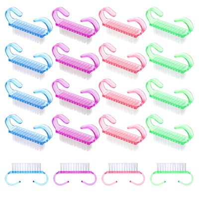 20 PCS Nail Brush for Cleaning Fingernails, Nylon Nail Cleaning Brush, Small Nail Scrubber Brush, Handle Grip Nail Brush Fingernail Brush Cleaner Tools for Toes and Nails