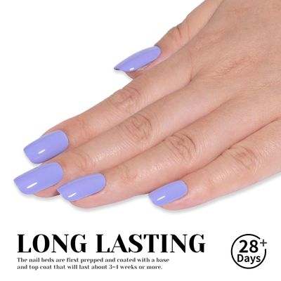 TUTUYU Periwinkle Blue Gel Nail Polish,12ml Spring Summer Gel Colors for Manicure Salon or DIY Nail Art at Home,NAIL LIGHT Needed