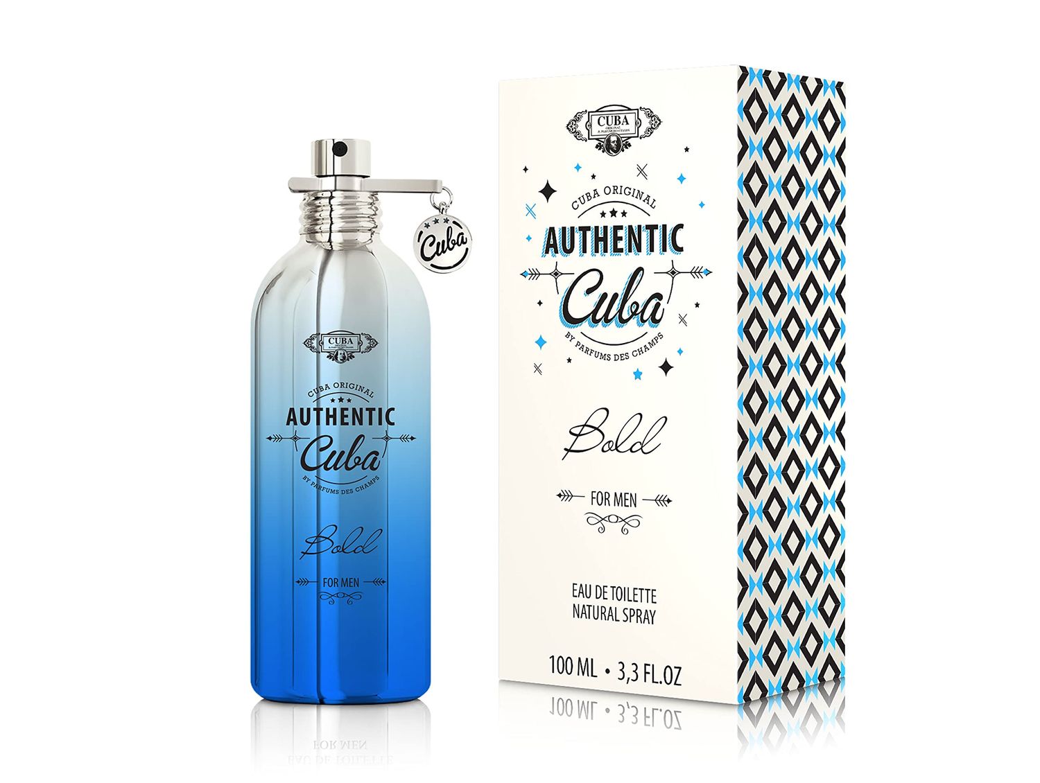 Cuba Authentic Bold by Cuba for Men - 3.3 oz EDT Spray