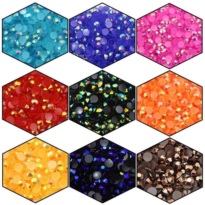 4500 Pcs SS12 3mm AB Flatback Rhinestones for Nails Art Crafts Glitter Round Shine Gems Crystals DIY Clothes Shoes Black-Bottom Purple Red AB