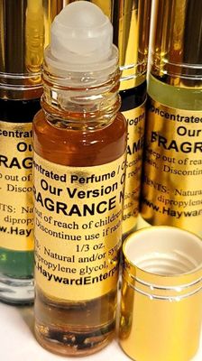 HYWD Enterprises Cologne Oil Comparable to WON MILLIONS GOLDEN OUD Men, Eau de Parfum, Inspired Fragrance Rendition, 1/3 oz. (10ml) Glass Roll on