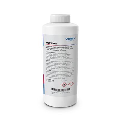 Vaxxen Labs 100 Pure Acetone (16 Fl/Oz) - Made in USA, Professional Strength Nail Polish Remover for Nail Polish, Gels, Acrylic and Sculptured Nails Clear