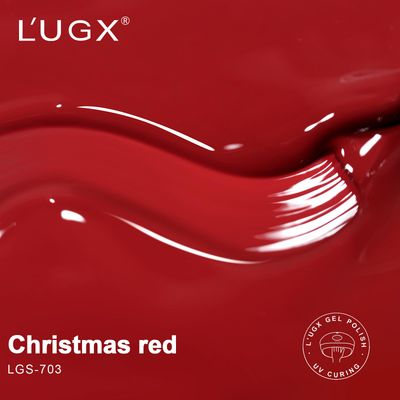 LUGX Red Gel Nail Polish 15ML Christmas Cherry Dark Red Gel Polish Deep Soak Off UV Gel Colors for Nails Art DIY Manicure & Pedicure at Home Salon Holiday Gifts for Women LGS-703