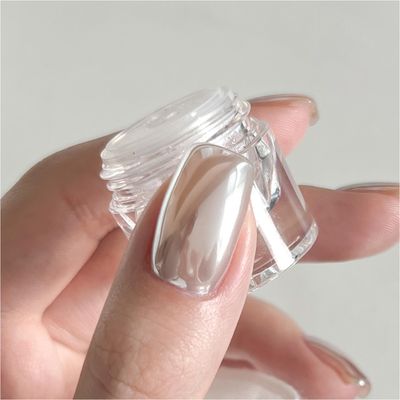 GAOY Chrome Nail Powder, Mirror Effect Pearl Shimmer Glitter Pigment Mermaid Aurora Nail Art Decorations, Sky Mirror