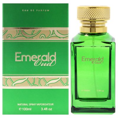 Fine Perfumery Emerald Oud - Warm Spicy Scent with Rose and Oud - Perfumes for Women and Cologne for Men - Mens Cologne - 3.4 oz EDP Spray