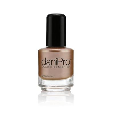 daniPro Doctor Formulated Nail Polish Babe Its You-Pearlescent Mocha Fingernail Polish &amp; Toenail Polish, 0.5 oz with Undecylenic Acid, Biotin &amp; Vitamins - Vegan Formula for Healthy Nails - USA-Made