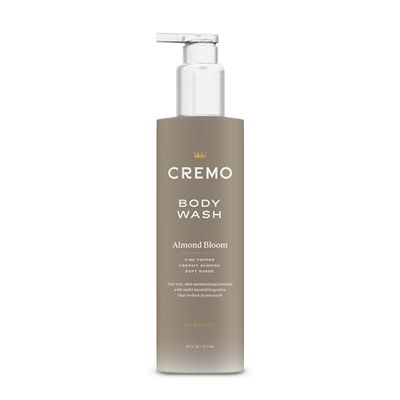 Cremo Skin Moisturizing Almond Bloom Womens Body Wash, Notes of Spicy Pink Pepper, Creamy Almond, and Soft Suede, 16 Fl Oz