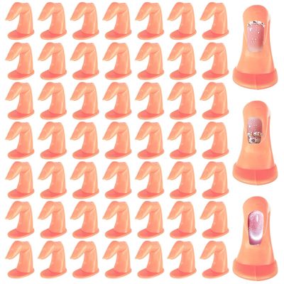 Oungy 100 PCS Practice Fingers Nail Art Training Fingers Practice Manicure Fingers with False Nails Plastic Fake Fingers Nail Practice Fingers Model for Nail Art Beginners Lovers Salon Artists