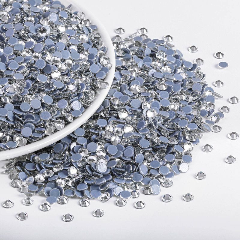 Beadsland Flatback Rhinestones Bulk,14400pcs Crystal Rhinestones for Nails Crafts Clothes DIY Decoration, Crystal, SS16, 3.8-4.0mm