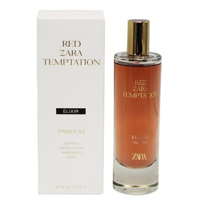 Zara Red Temptation Elixir Parfum for Women Eau de Parfum Spray Elegant and Long-Lasting Scent 80ml (2.7 fl. oz)