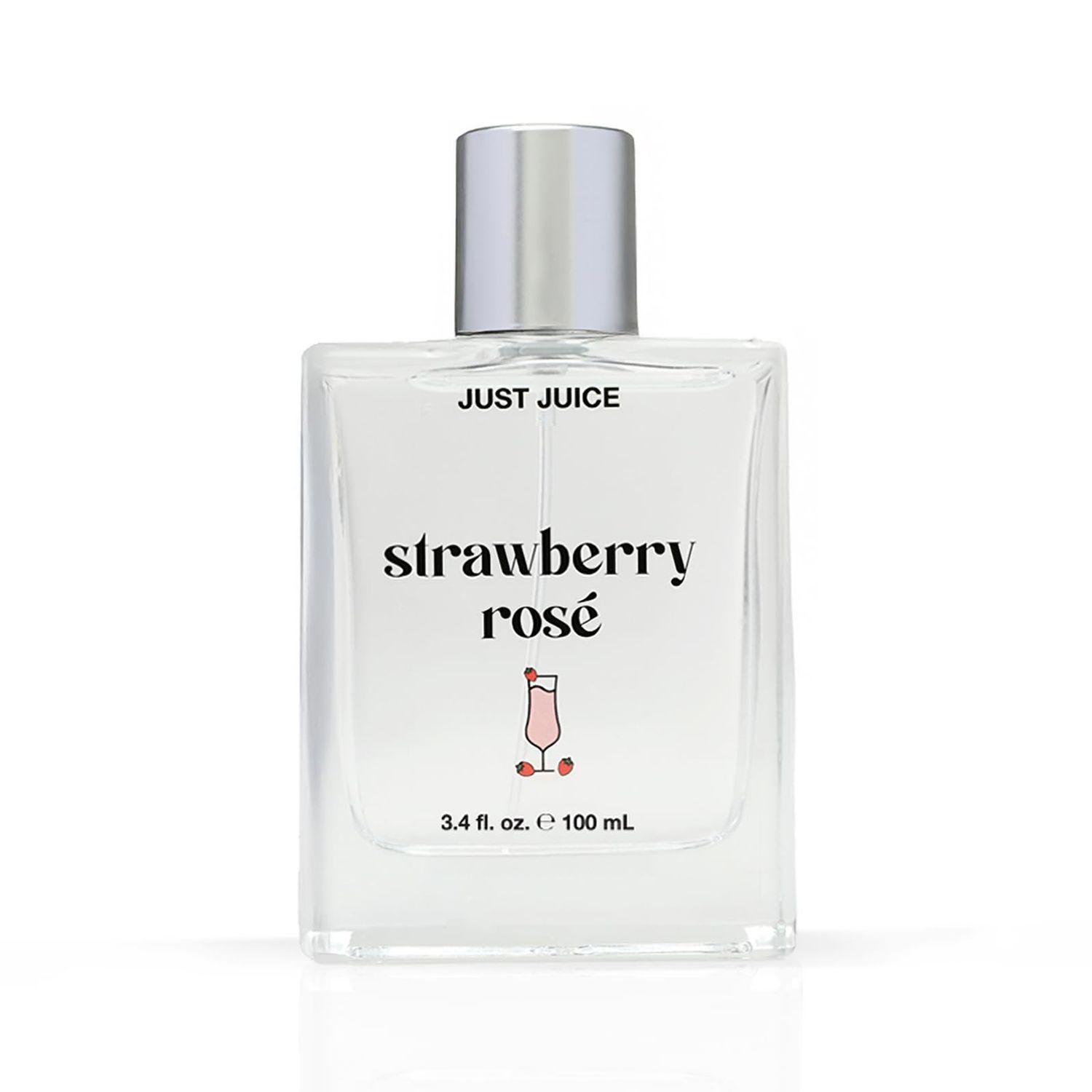 Just Juice Strawberry Ros Eau de Parfum - Sparkling Strawberry Perfume for Women and Men - Raspberry, Rose, Vanilla Musk Summer Perfume - 3.4 oz