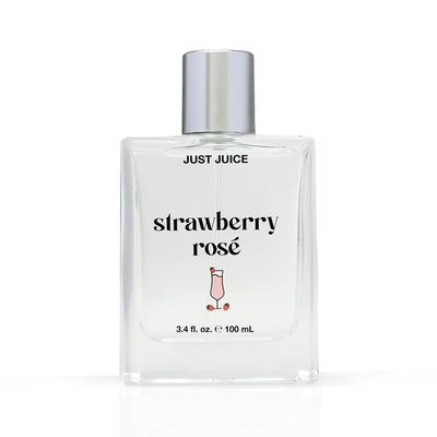 Just Juice Strawberry Ros Eau de Parfum - Sparkling Strawberry Perfume for Women and Men - Raspberry, Rose, Vanilla Musk Summer Perfume - 3.4 oz