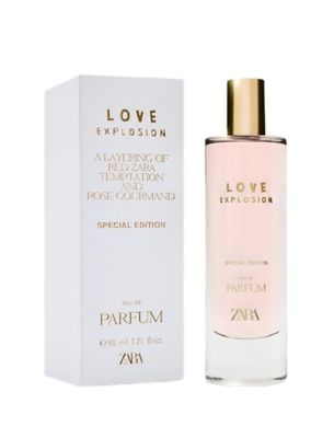 Zara Love Explosion Special Edition Perfume for Women EDP Eau de Parfum 80ml (2.71 fl oz) Amber Floral &amp; Fruity Scent with Rose, Vanilla, Praline &amp; Musk Limited Edition Fragrance