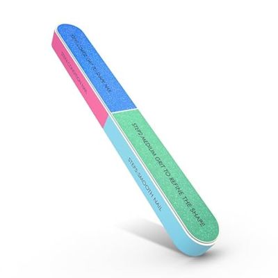 7 Way Nail Buffer Block for Natural Nails Shine Smoother Upgraded Buffing Block Seven Steps Polisher Fingernail Files Buffer 150/320/600/1200/4000 Grit for Shinning Buff Nails