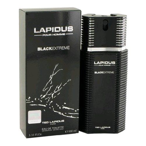 Ted Lapidus Lapidus Pour Homme Black Extreme Eau de Toilette Spray for Men, 3.4 Ounce (Pack of 2)