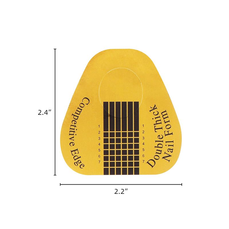 500 Pcs Nail Forms Gold Horseshoe Nail Extension Guide Paper Forms for Builder Gel, Polygel, Acrylic Nails