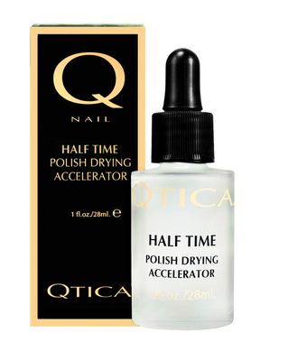 Qtica Half Time Polish Drying Accelerator - Fast-Dry Top Coat Nail Polish Dryer for Manicures &amp; Pedicures - No Smudge, No Streak, No Dents - Quick-Dry Nail Solution for Long-Lasting Wear 1oz