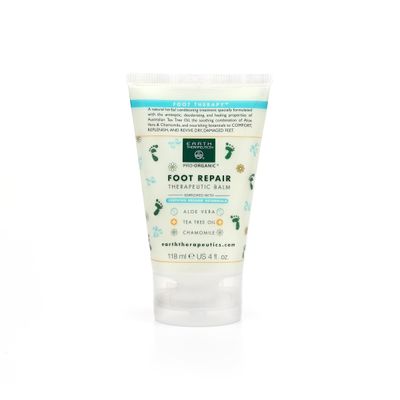 Earth Therapeutics Tea Tree Oil Foot Balm - Australian Tea Tree Oil with Aloe Vera &amp; Chamomile - Hydrates, Softens &amp; Conditions Dry Cracked Feet, Heel &amp; Calluses - Soothe Irritated Skin 4 Oz