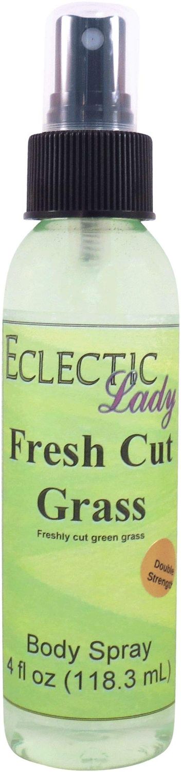 Eclectic Lady Fresh Cut Grass Body Spray, Double Strength, 4 ounces, Body Mist for Women with Clean, Light &amp; Gentle Fragrance, Cologne with Soft, Subtle Aroma For Daily Use
