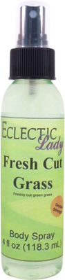 Eclectic Lady Fresh Cut Grass Body Spray, Double Strength, 4 ounces, Body Mist for Women with Clean, Light &amp; Gentle Fragrance, Cologne with Soft, Subtle Aroma For Daily Use