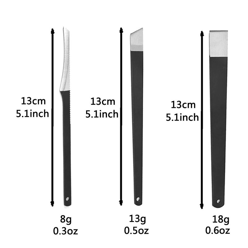 Pedicure Knife Set, 3 Pieces Pedicure Knife for Feet Ingrown Toe Nail Correction Nippers Clipper Remover with Storage Bag. (3 Pieces Set)