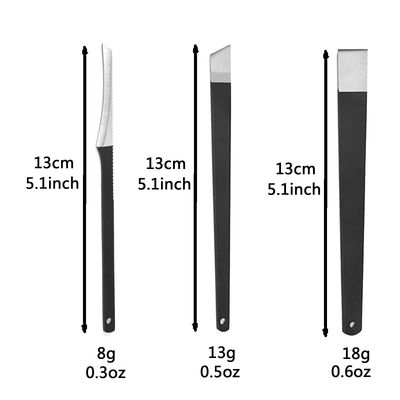 Pedicure Knife Set, 3 Pieces Pedicure Knife for Feet Ingrown Toe Nail Correction Nippers Clipper Remover with Storage Bag. (3 Pieces Set)