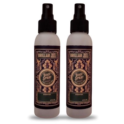 Wasabi Scented Shimmering Body Spray, 4 Oz (2 Pack)