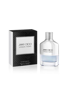 JIMMY CHOO - Urban Hero Eau de Parfum - Mens Fragrance - Aromatic &amp; Woody - With notes of Lemon Caviar, Vetiver &amp; Grey Amber - 3.3 Fl Oz