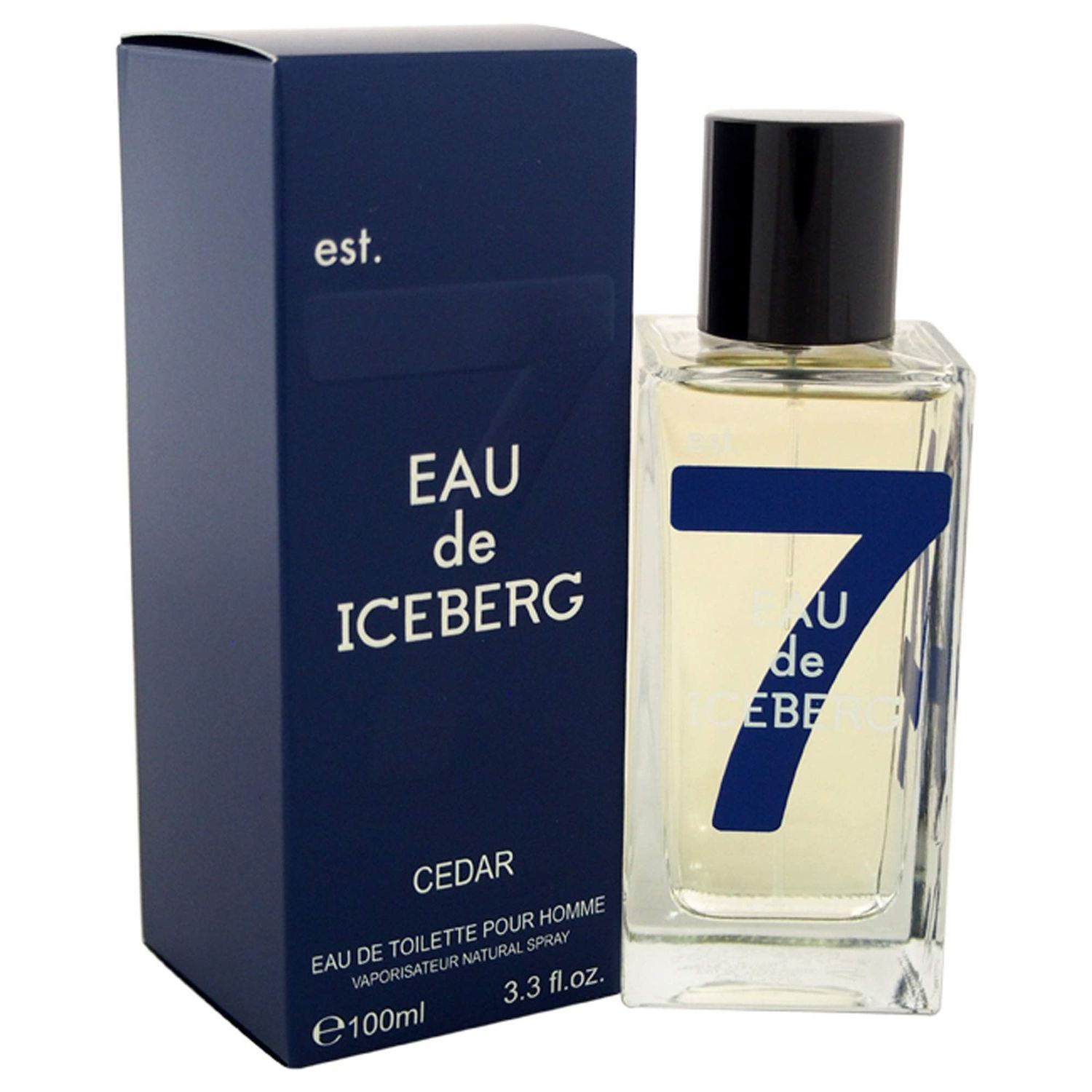Iceberg Mens Eau de Toilette Spray, Cedar, 3.3 Ounce