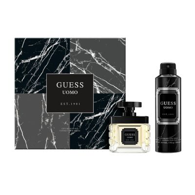 GUESS Uomo Eau de Toilette 2 Piece Gift Set - Cologne Spray 1.7 Fl. Oz. &amp; Deodorizing Body Spray 6.0 Oz.