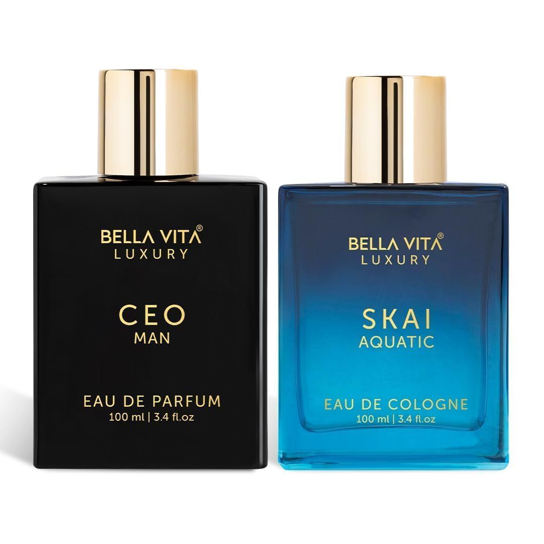 Bella Vita Luxury Skai Aquatic Unisex Eau De Cologne Ceo Woman Liquid Eau De Parfum With Bergamot Tonka &amp; Vanillapremiumlong Lasting Woody &amp; Fruity Fragrance Scent For Women 100 Ml,Assorted