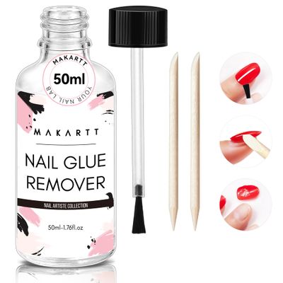 Makartt Nail Glue Remover: for Acrylics Press Ons - 50ML Debonder Without Acetone, Cant Remove Gel Polish