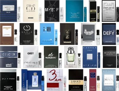 JRoBeauty Cologne High End Designer Fragrance Sampler Set for Men - (Pack of 9 Sample Vials)