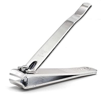 PrettyClaw | Nail Clippers Sharp Edge Fingernail and Toenail Clipper Cutter Thick Nail Trimmer Stainless Steel for Manicure and Pedicure (Curve Edge)