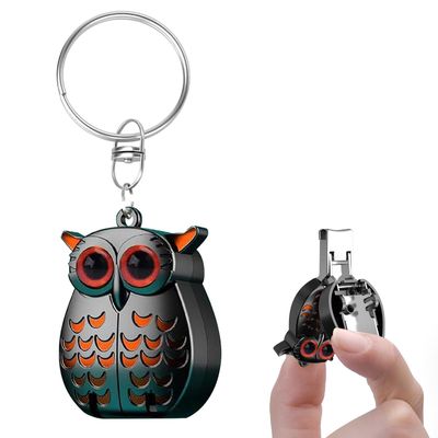 2-in-1 Foldable Owl Keychains Nail Clippers, German Professional Stainless Steel Mini Nail Clippers, Portable Foldable Owl Keychain Mini