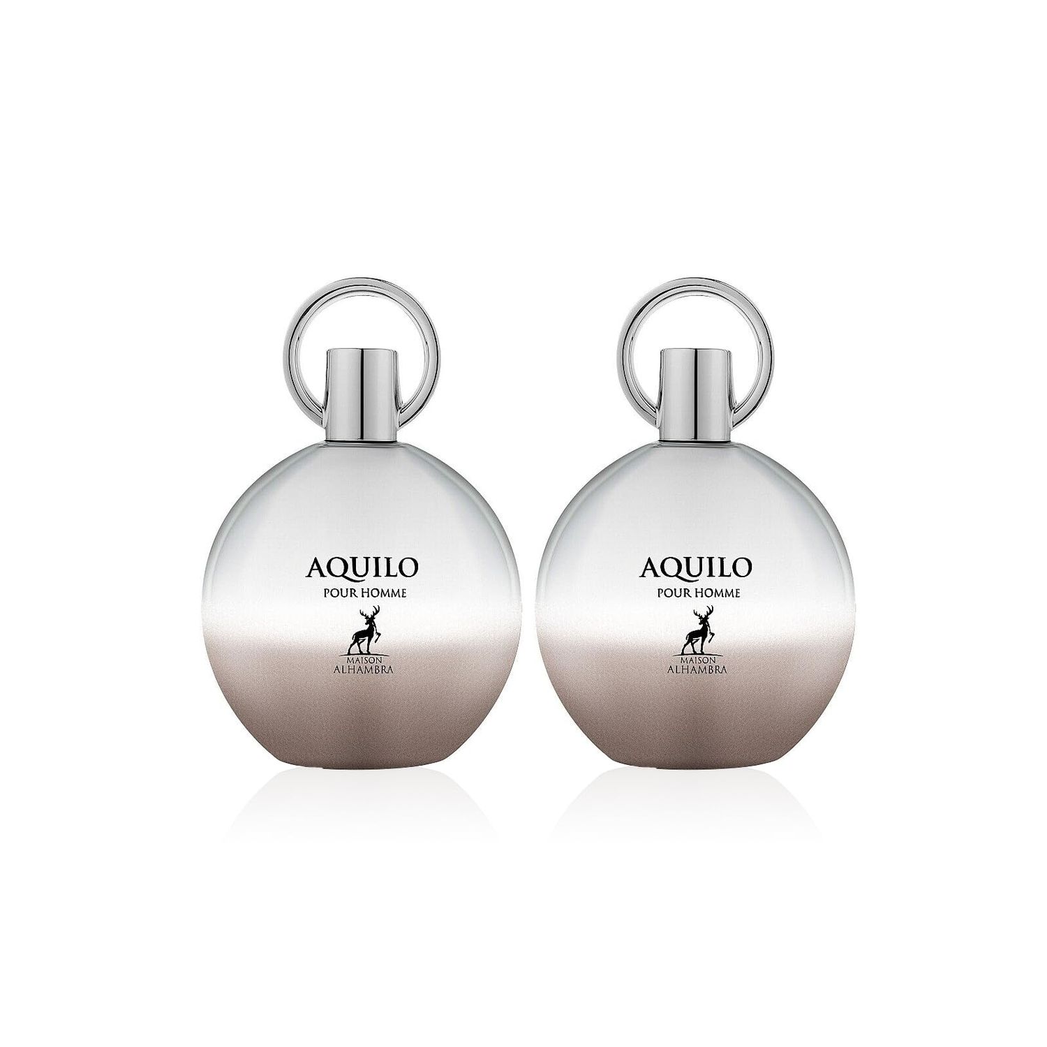 Maison Alhambra Aquilo Pour Homme Eau De Parfum Spray for Men, 3.4 Ounce (Pack of 2)